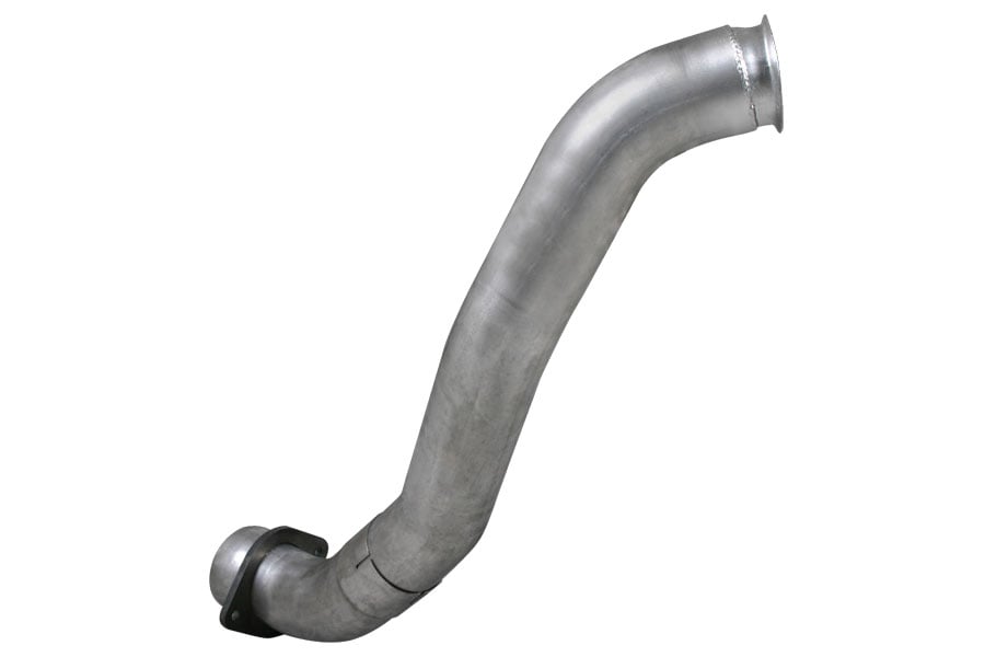 Diamond Eye 4" Aluminized Downpipe Kit without Bungs for 08-10 Ford 6.4L Powerstroke