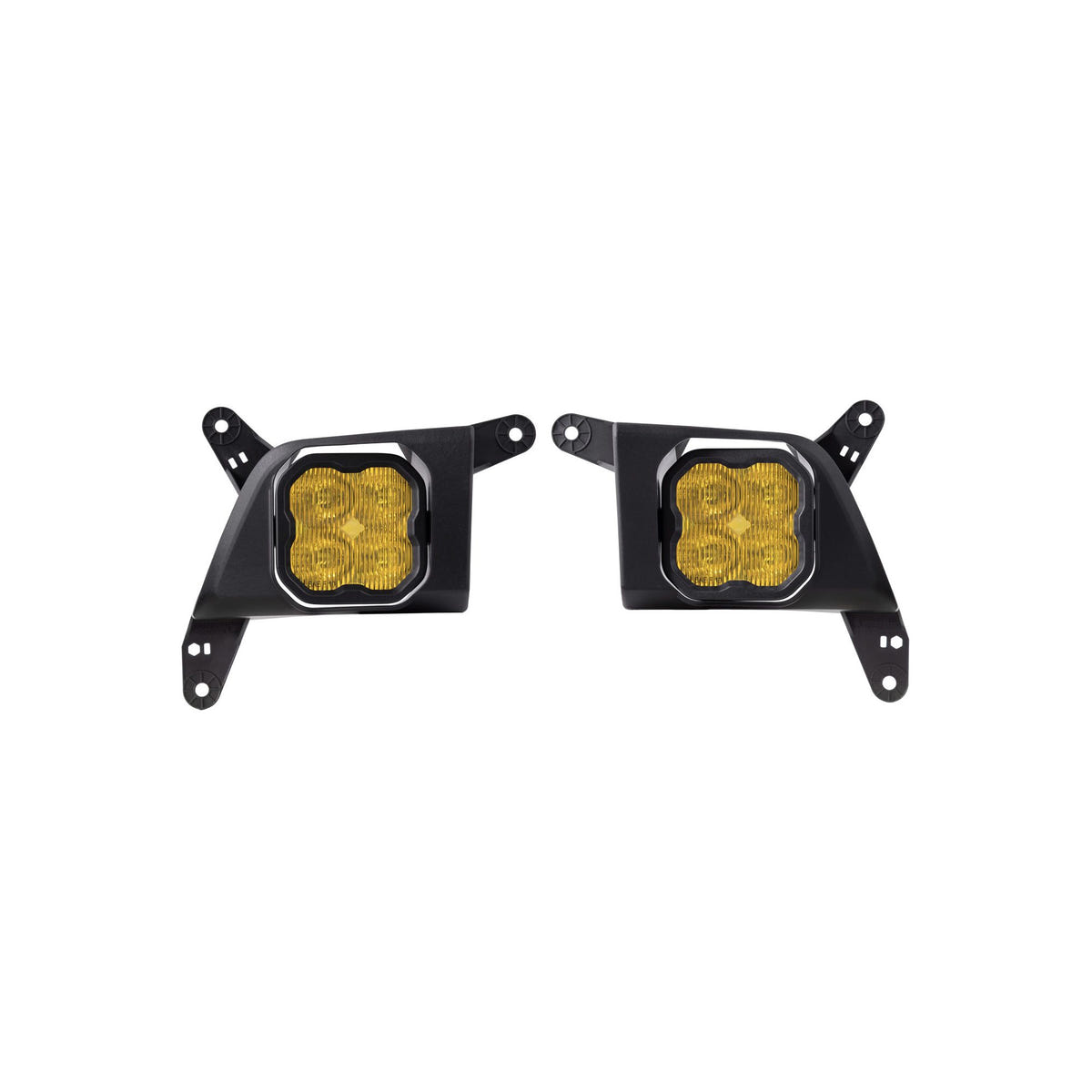 Diode Dynamics SS3 Type SV2 Fog Light Kit with Amber Backlight for 19-23 Chevrolet Duramax