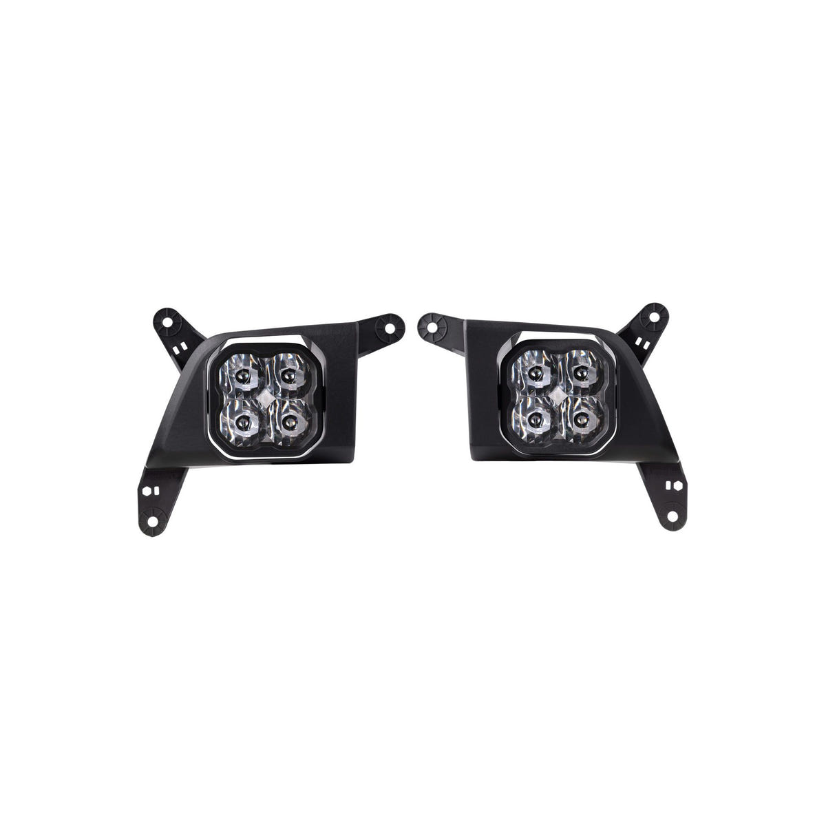 Diode Dynamics SS3 Type SV2 Fog Light Kit with Amber Backlight for 19-23 Chevrolet Duramax