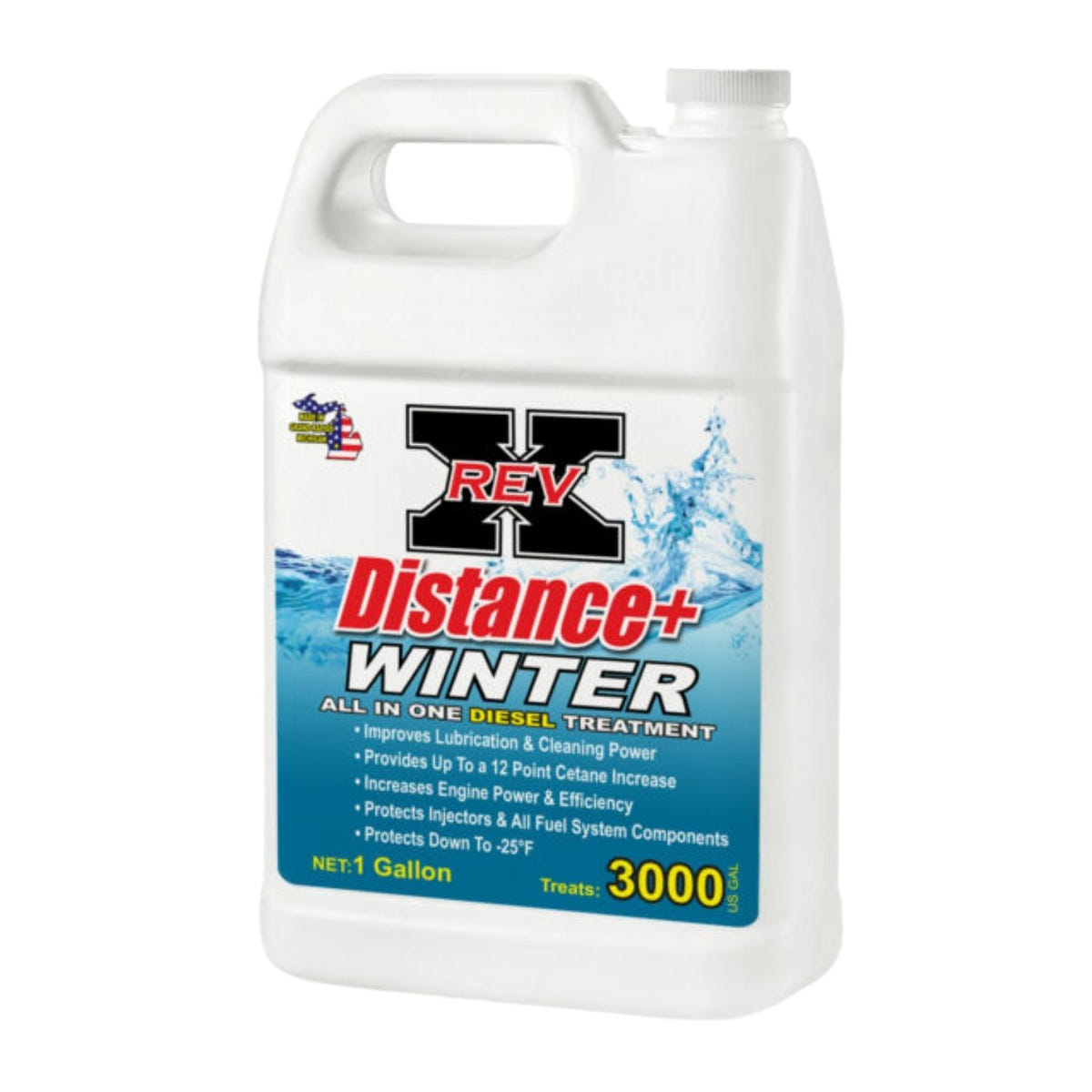 REV X Distance+ Winter Diesel Treatment for B5-B20 biodiesel and ultra-low sulfur diesel fuel