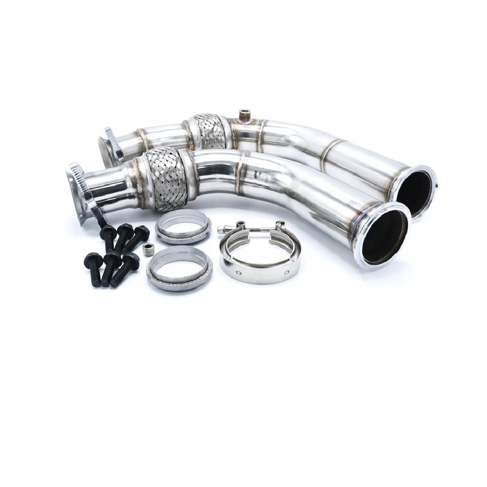DieselSite Bellowed Stainless Crossover Pipe for 92-00 GM 6.5 Diesel