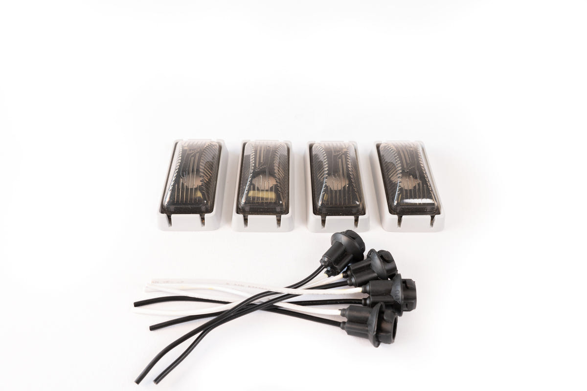 Complete Performance Smoked OBS Dually Fender Light Kit 80-97 Ford F-350 DRW