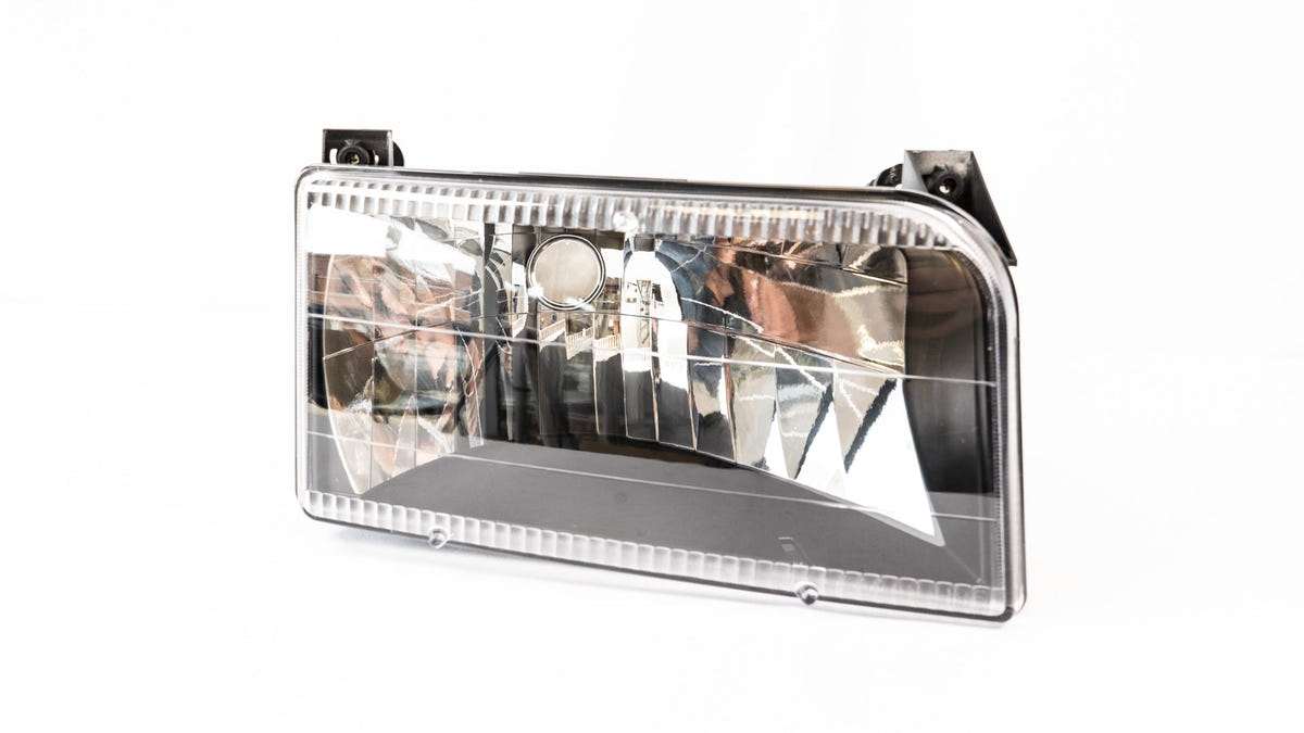 Complete Performance Six Piece Clear Black Headlight Kit 92-97 Ford F-250/350