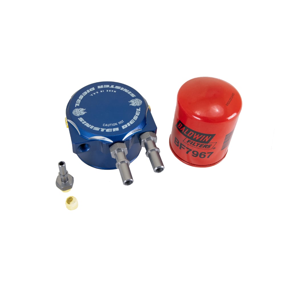 Sinister Diesel Fuel Filter Conversion Kit for 11-23 Ford 6.7L Powerstroke