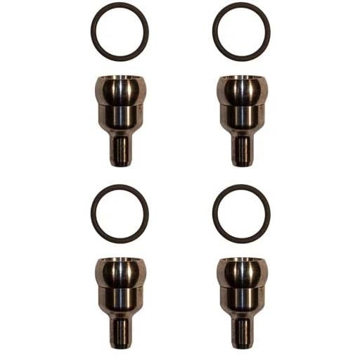 Dipaco DTech 4 Pack Oil Rail Ball Tube Kit for for 04.5-07 Ford 6.0L Powerstroke