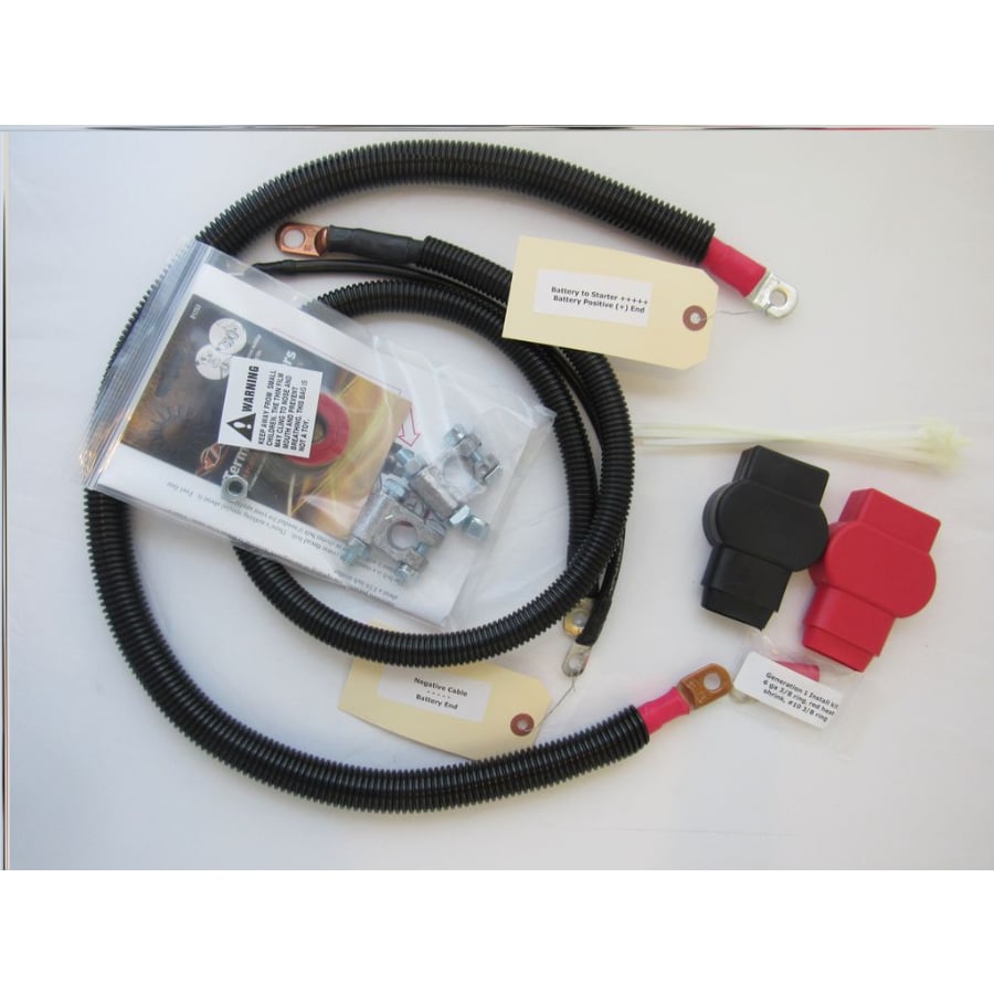 Custom Battery Cables Replacement Battery Cable Set for 89-93 Dodge 5.9L Cummins
