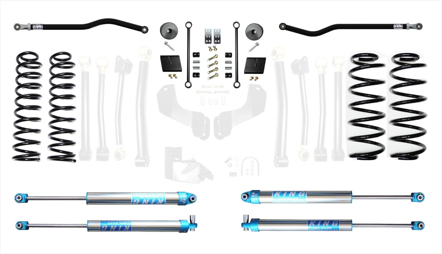 EVO Manufacturing 2.5" Lift Kit 20-23 Jeep Wrangler JL
