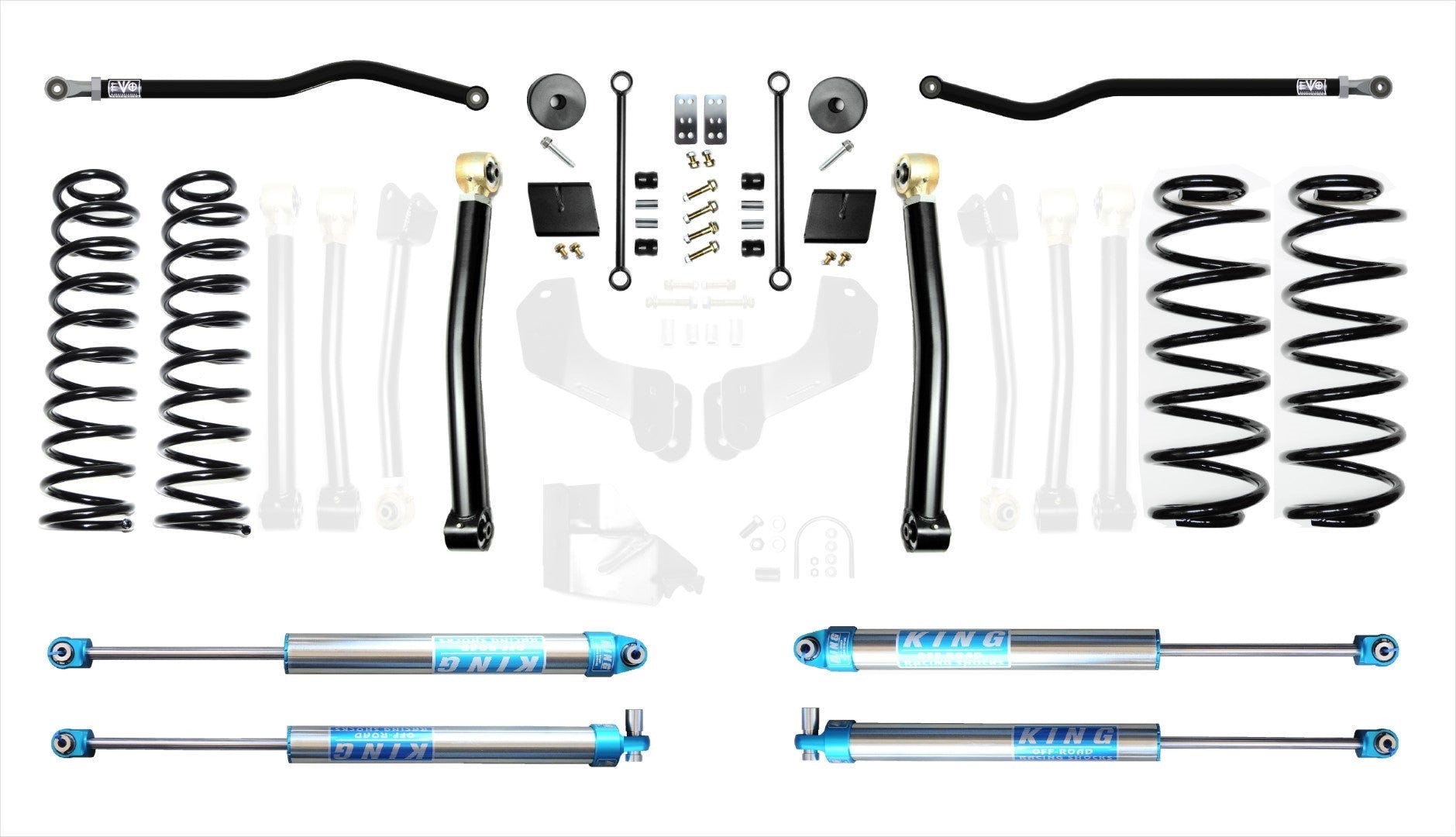 EVO Manufacturing 2.5" Lift Kit 20-23 Jeep Wrangler JL