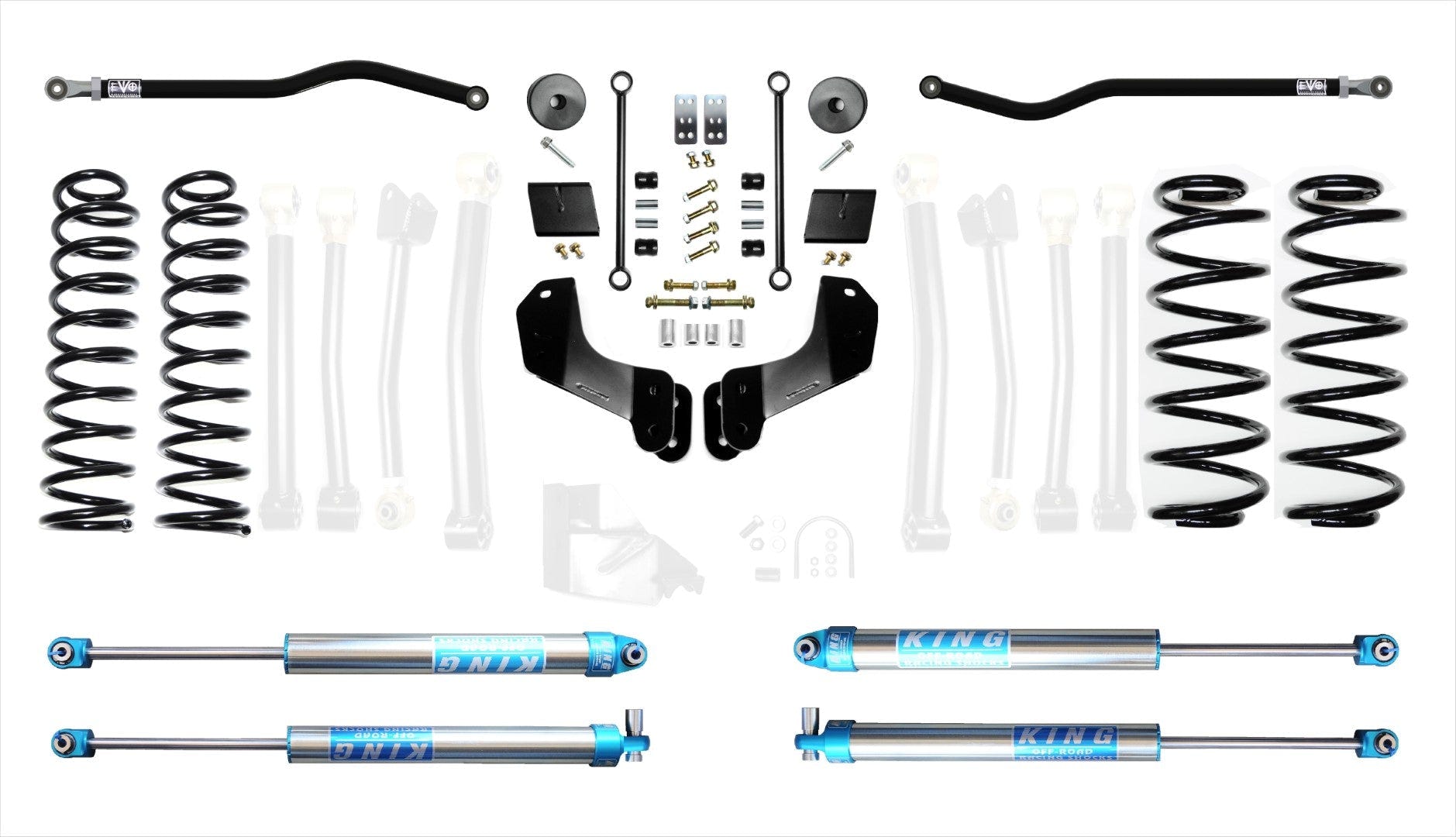 EVO Manufacturing 2.5" Lift Kit 20-23 Jeep Wrangler JL