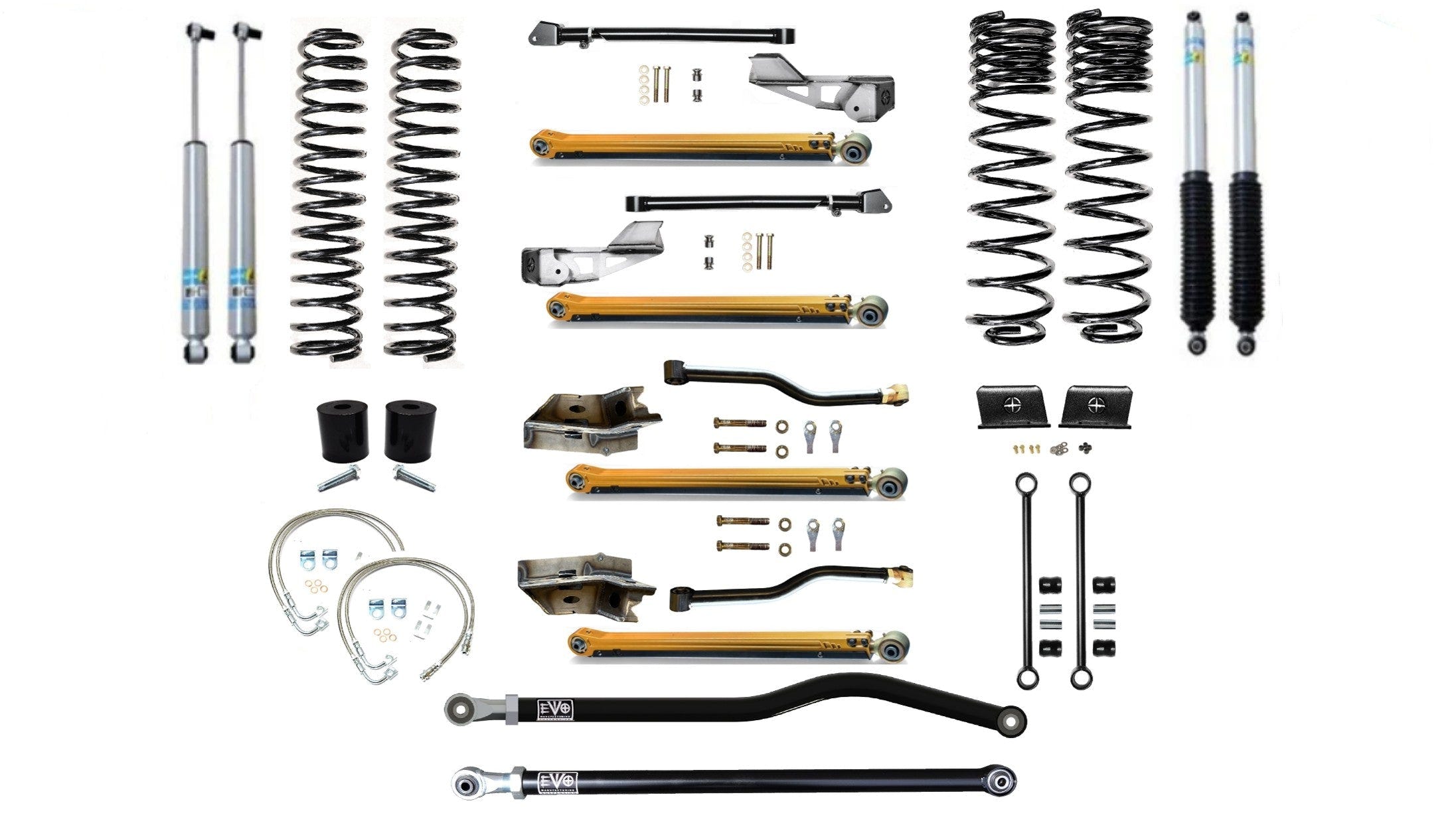 EVO Manufacturing 2.5" Long Arm Lift Kit 20-23 Jeep Gladiator JT