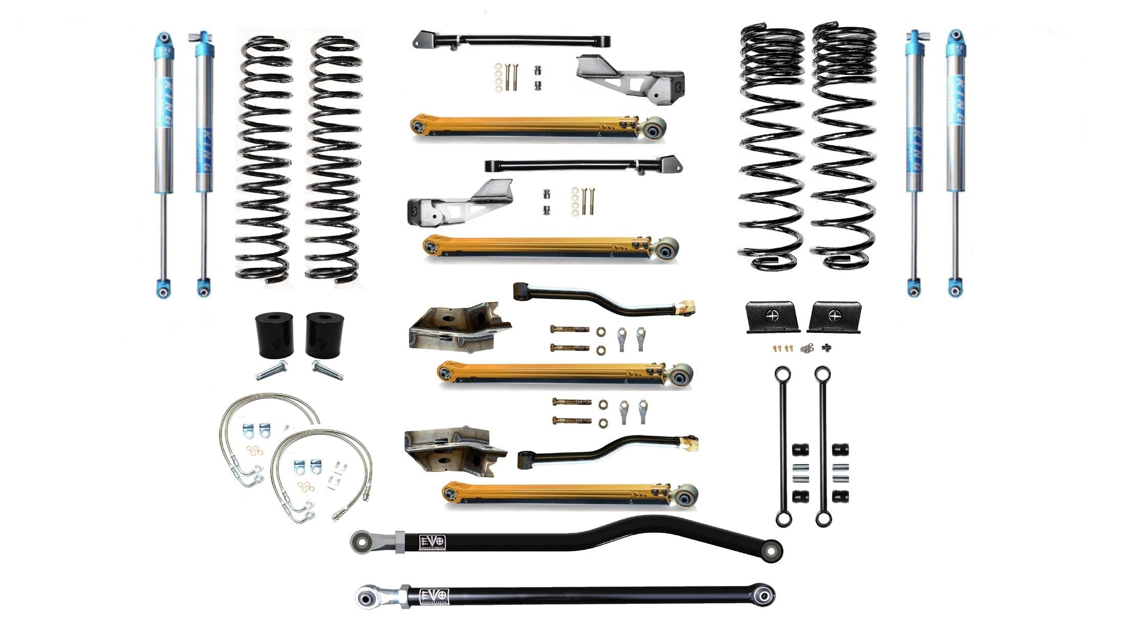 EVO Manufacturing 2.5" Long Arm Lift Kit 20-23 Jeep Gladiator JT