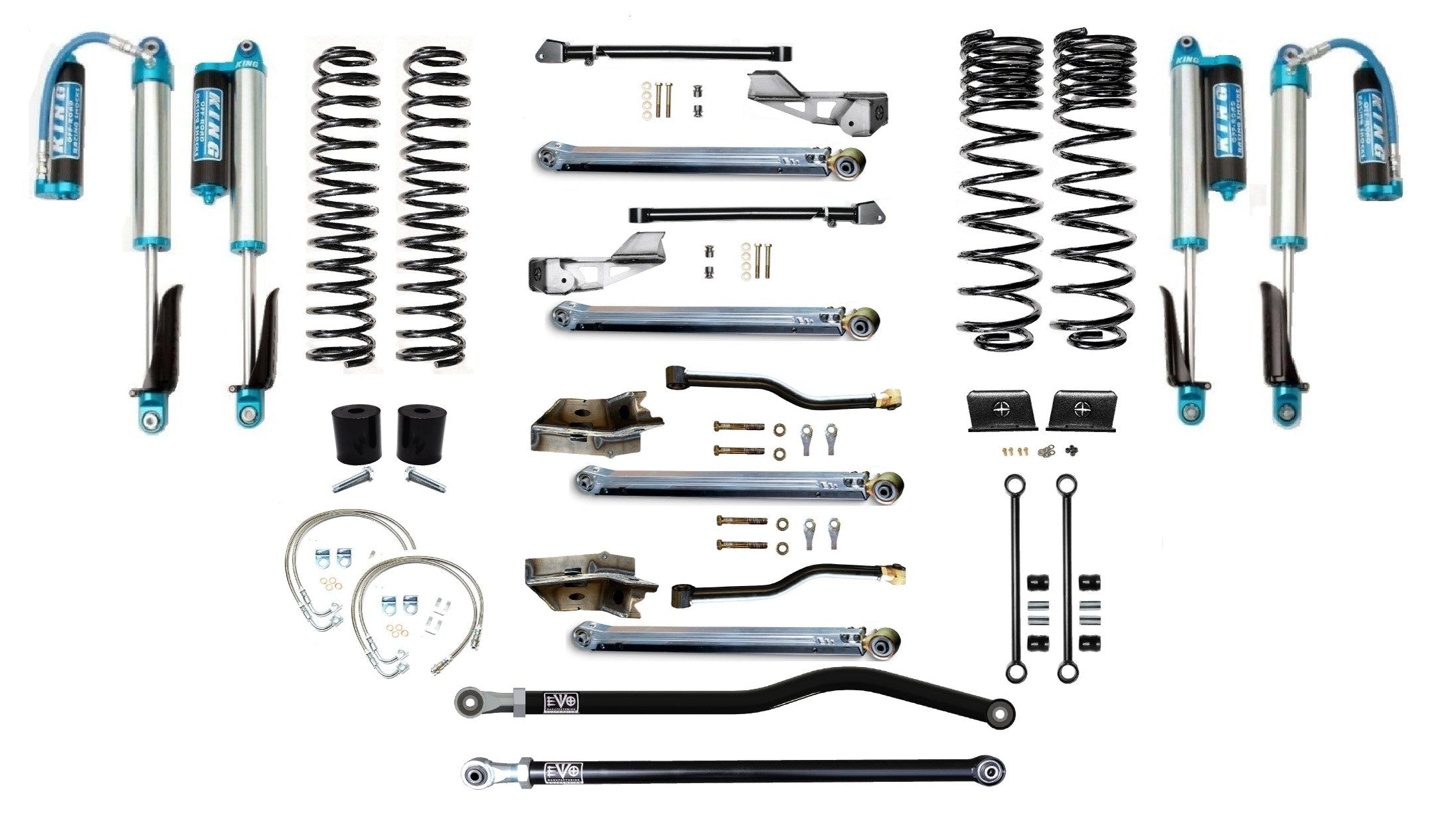 EVO Manufacturing 2.5" Long Arm Lift Kit 20-23 Jeep Gladiator JT