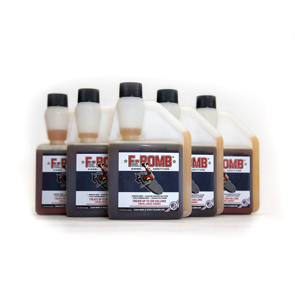 Fuel-Bomb Split case of F-BOMB and HellFire Diesel Fuel Additive 12 Bottles