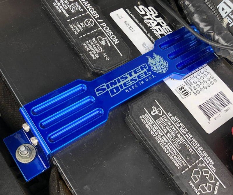 Sinister Diesel Battery Hold Downs 11 22 Ford 6.7L Powerstroke