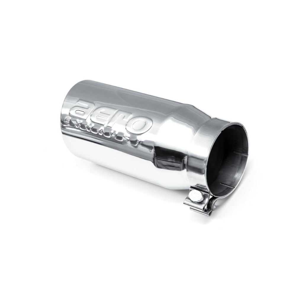 Aeroturbine 4" Inlet 5" Outlet Rolled Edge Angle Cut Bolt-On Aero Exhaust Tip