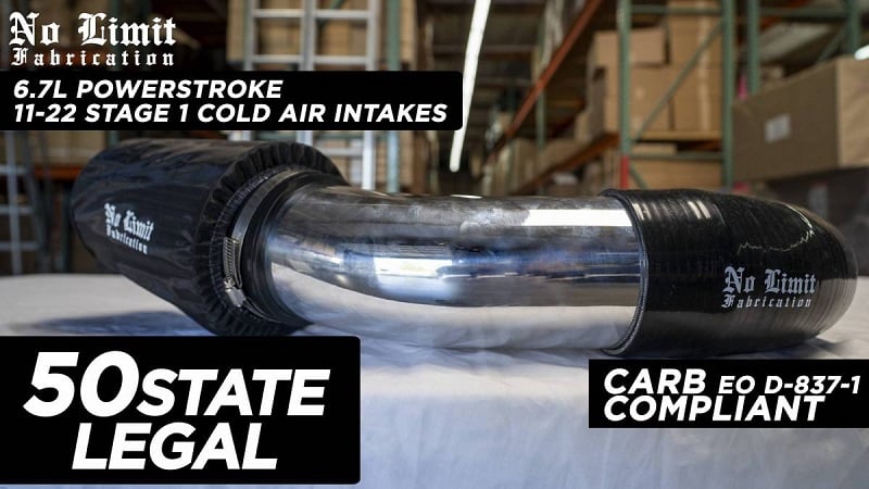 No Limit Fabrication Stage 1 Cold Air Intake for 20-23 Ford 6.7L Powerstroke