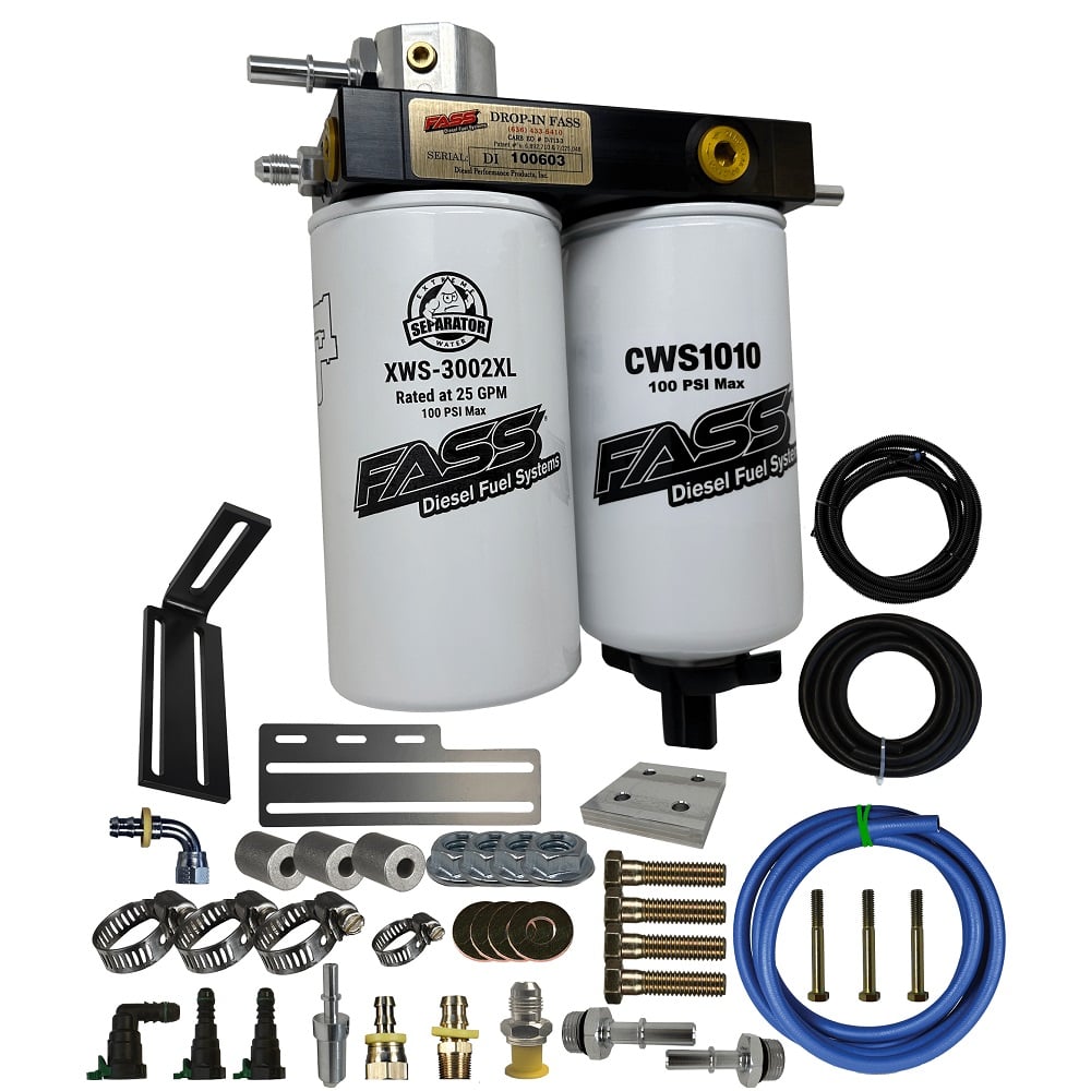 FASS Fuel Systems Drop-In Series Diesel Fuel Filtration System for 03-07 Dodge and Ram 5.9L Cummins