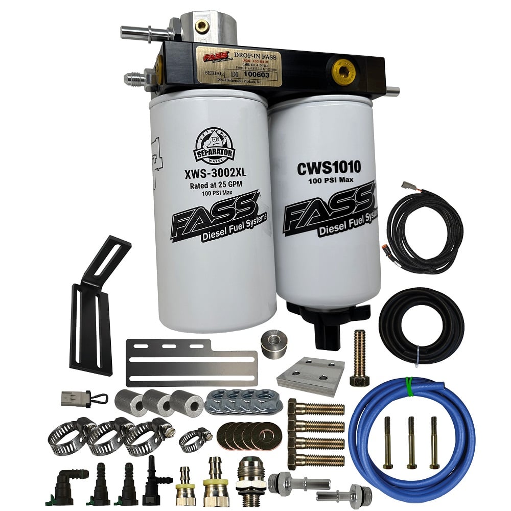 FASS Fuel Systems Drop-In Series Diesel Fuel Filtration System for 19-24 Ram 6.7L Cummins