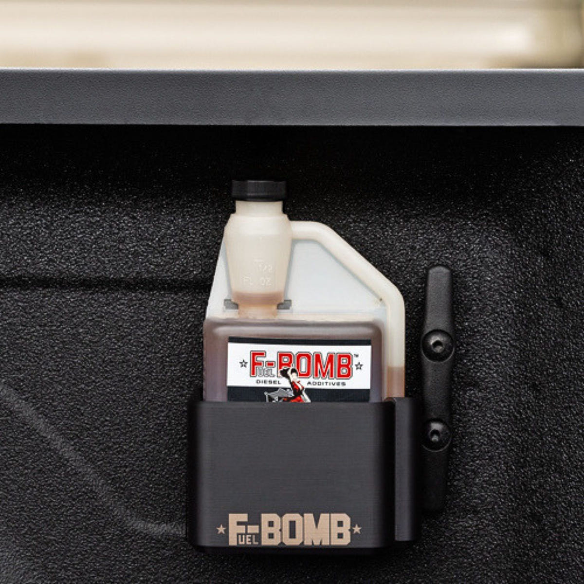 Fuel Bomb additive bottle organizer dock product image