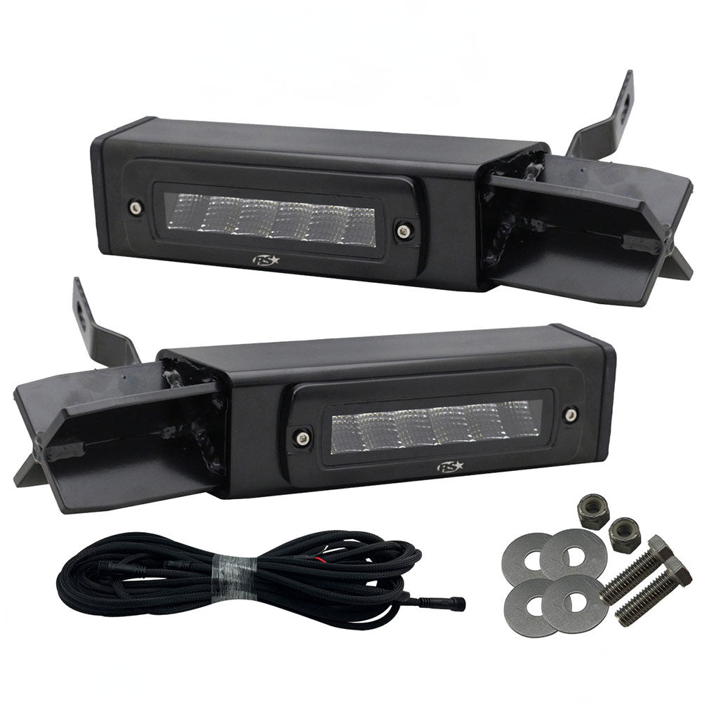 Race Sport Lighting Hitch Bar Reverse 7" LED Light Blacked Out Kit for 11-16 Ford SuperDuty