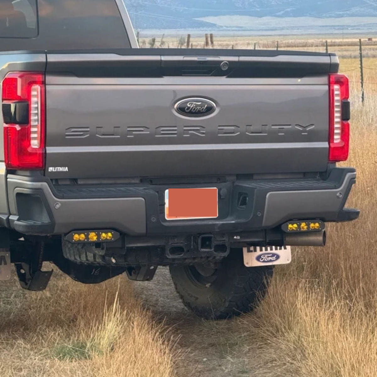 Dethloff FORD-RRBUMPERLM-23 Rear Bumper Light Enclosure for Ford F-250 F-350 F-450