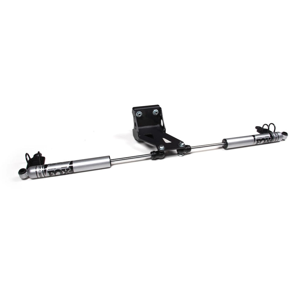 Zone Offroad Dual Steering Stabilizer Kit with Nitro Shocks for 05-24 Ford F250 and F350