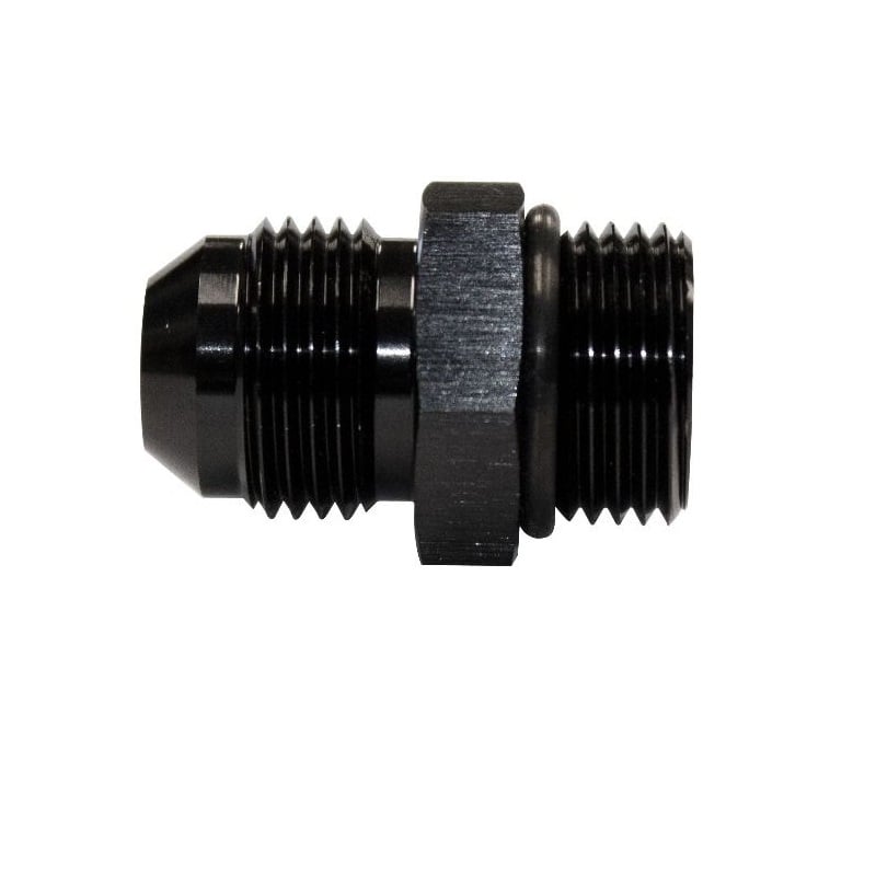 Fleece Performance -8 To 3 and 4"-16 Straight Male Black Anodized With O-Ring Adapter Fitting