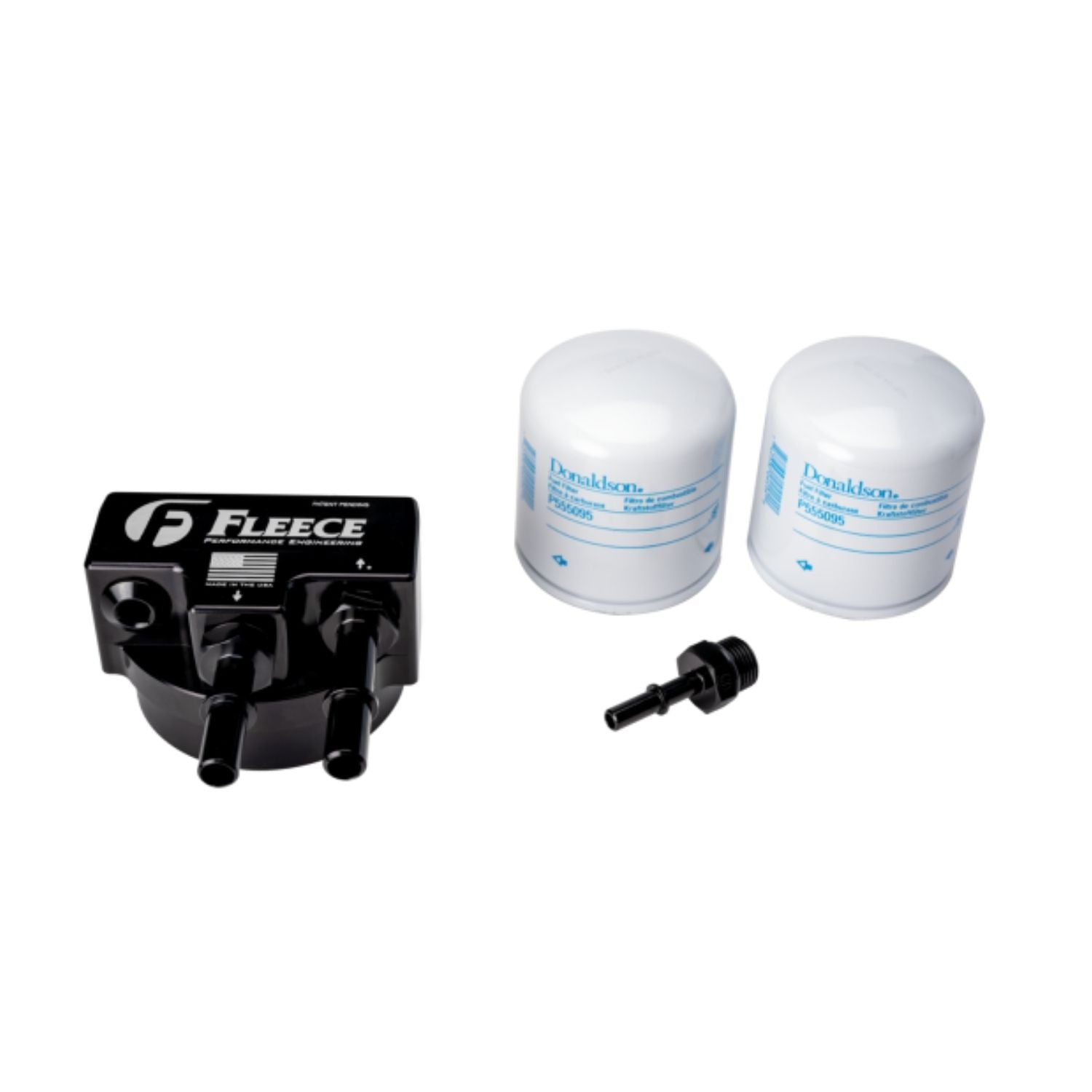 Fleece Performance billet injector return fitting for Ford 6.7L Power Stroke fuel system