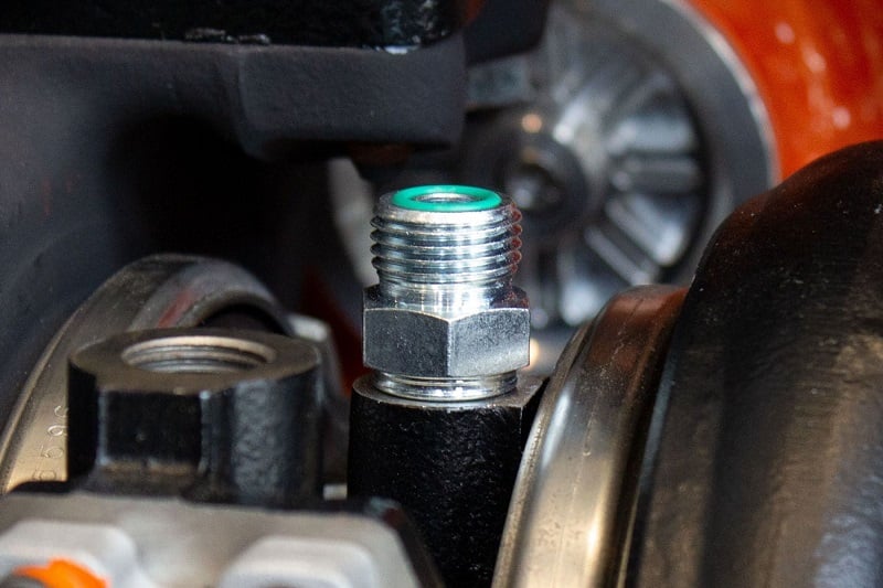 Fleece Performance Factory Oil Feed Line Fitting for Holset Turbos for 94-18 Ram 5.9L and 6.7L Cummins