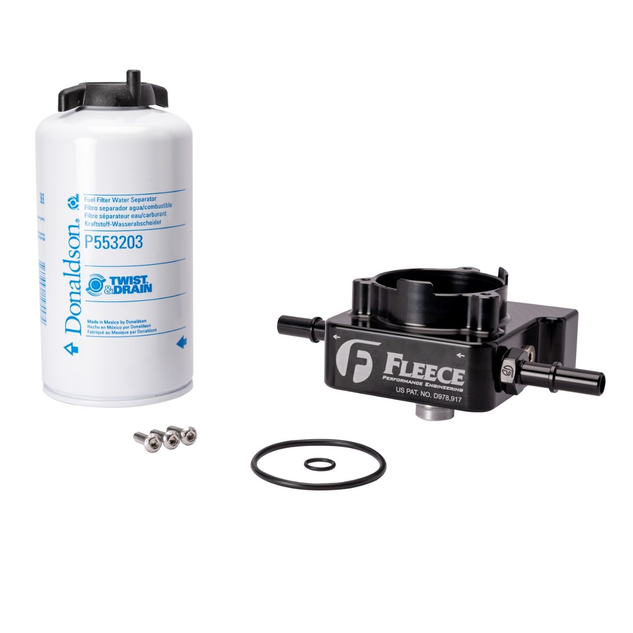 Fleece Performance Fuel Filter Upgrade Kit 17 24 GM 6.6L Duramax L5P