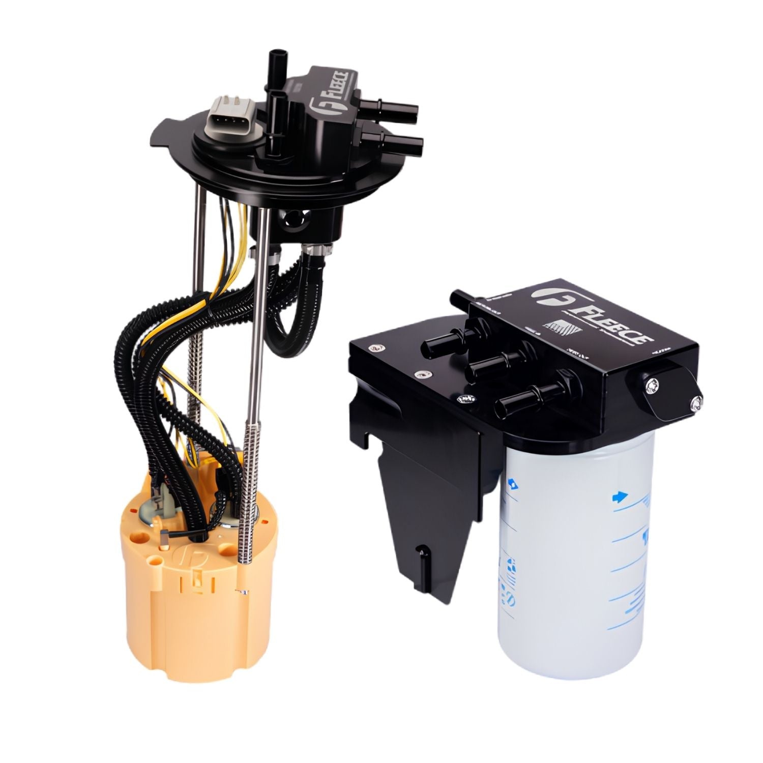 PowerFlo Lift Pump with Under Bed Filter for 2017-2024 Ford 6.7L Power Stroke for Short and Long Bed