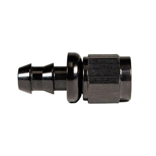 Fleece Performance -6 Straight to Hose Barb Black Anodized Fitting