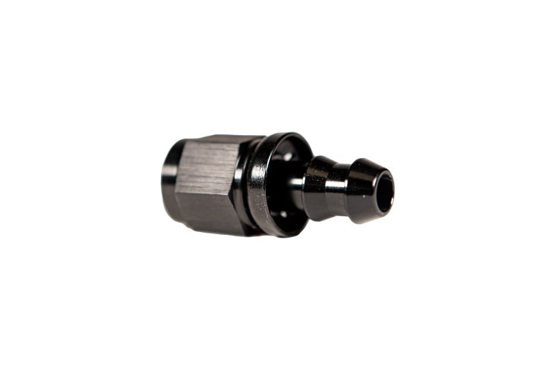 Fleece Performance -8 Straight to Hose Barb Black Anodized Fitting