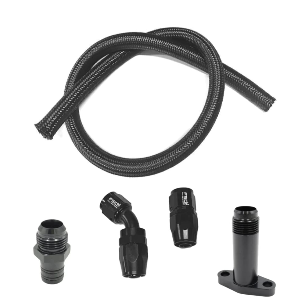 Full Send Diesel DIY High Flow -12AN Turbo Drain Kit for 89-22 Dodge Ram 5.9L and 6.7L Cummins