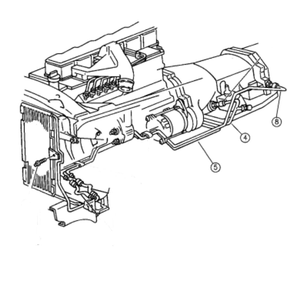 Full Send Diesel Replacement Transmission Lines 94 02 Dodge 5.9L Cummins