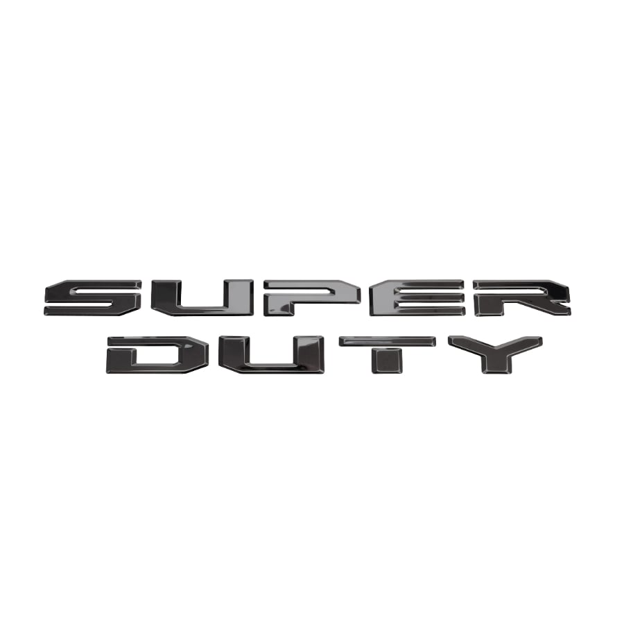 Putco Hood Lettering Kit color Black or Polished made for 23-25 Ford F-250 and F-350 SuperDuty