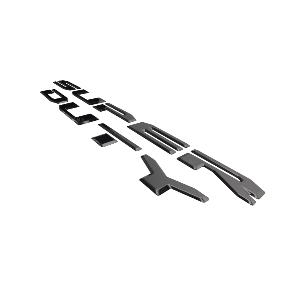 Putco Hood Lettering Kit color Black or Polished made for 23-25 Ford F-250 and F-350 SuperDuty