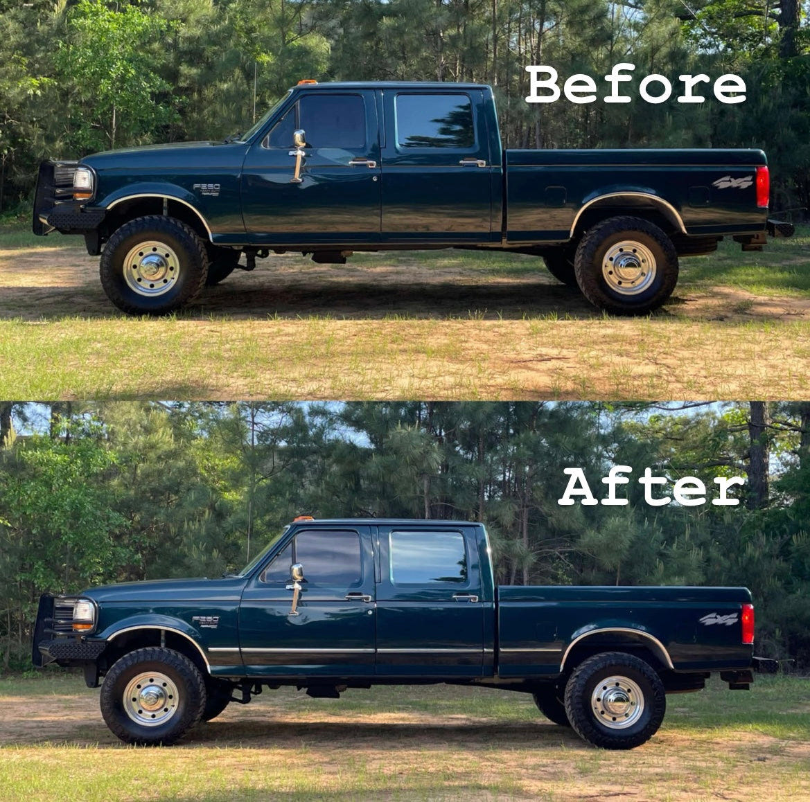 Complete Performance Chrome Body Molding Set for 92-97 Ford F-250 and F-350 SuperDuty