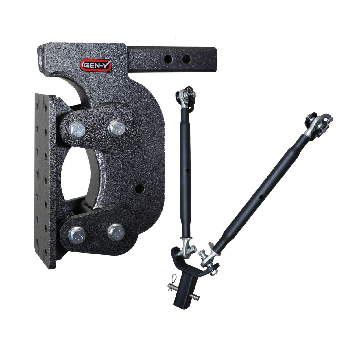 Gen-Y Hitch BOSS Torsion-Flex Pintle Plate with built-in rubber torsion suspension