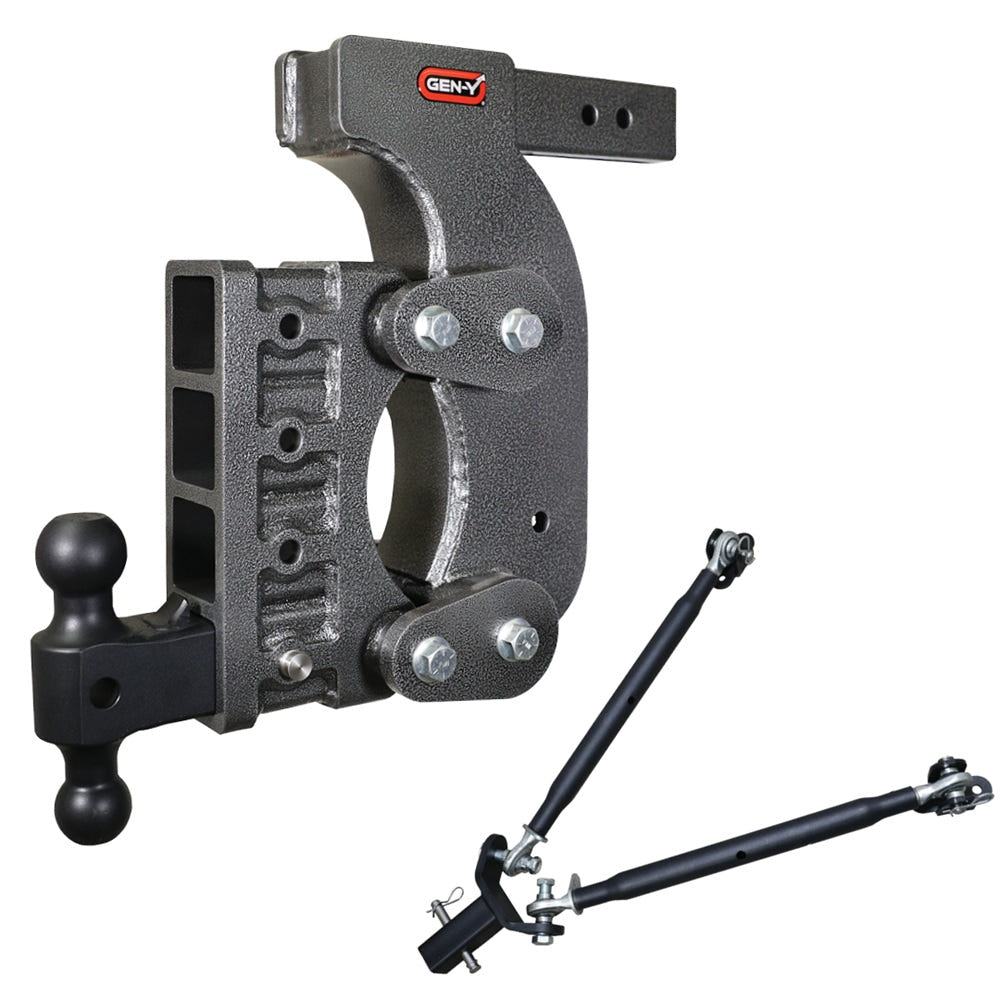 Gen-Y Hitch The Boss 21K Drop Hitch 2.5" Shank With Stabilizer - 15" and 18" and 21" Drop
