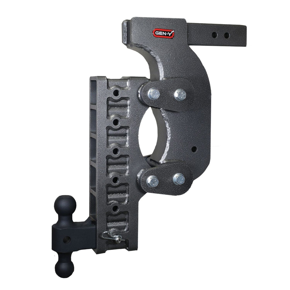Gen-Y Hitch BOSS 21K Adjustable Drop Hitch with dual-ball mount and pintle lock