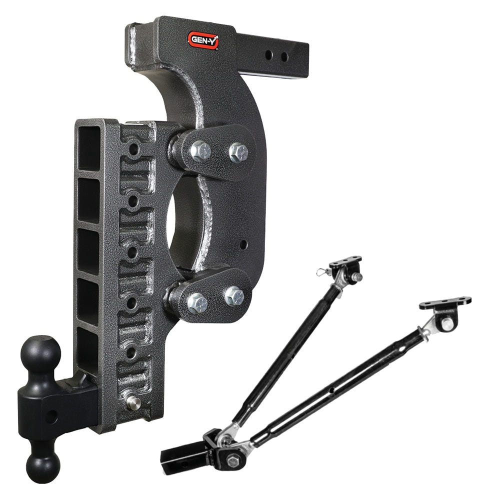 Gen-Y Hitch The Boss 21K Drop Hitch 2.5" Shank With Stabilizer - 15" and 18" and 21" Drop