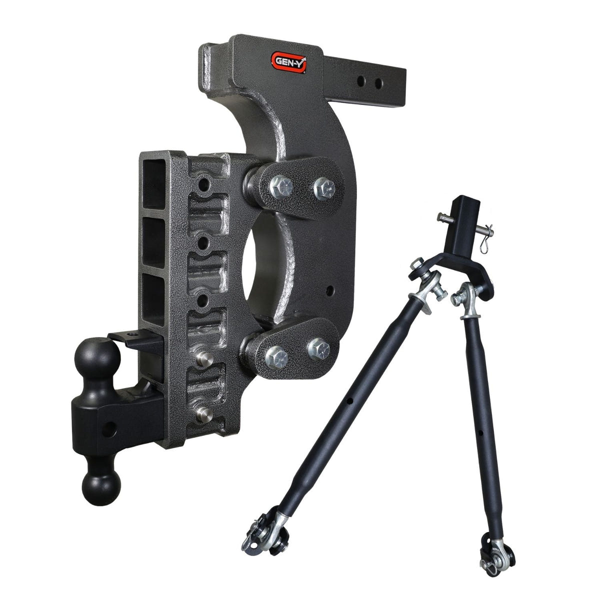Gen-Y Hitch BOSS Torsion-Flex Dual-Ball Mount with 2-inch and 2-5/16-inch balls