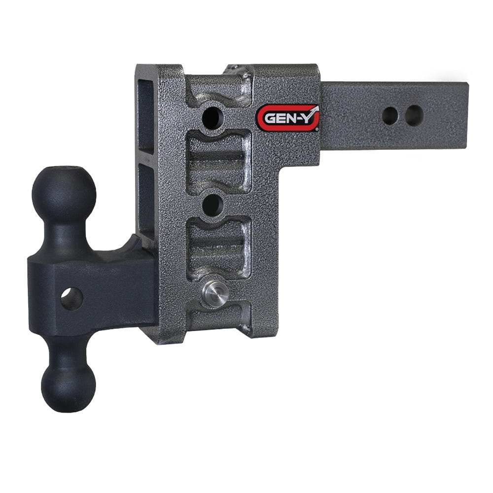 Gen-Y Hitch Mega-Duty 32K Drop Hitch 2.5" Shank With Dual-Ball - 6" and 9" and 12" Drop