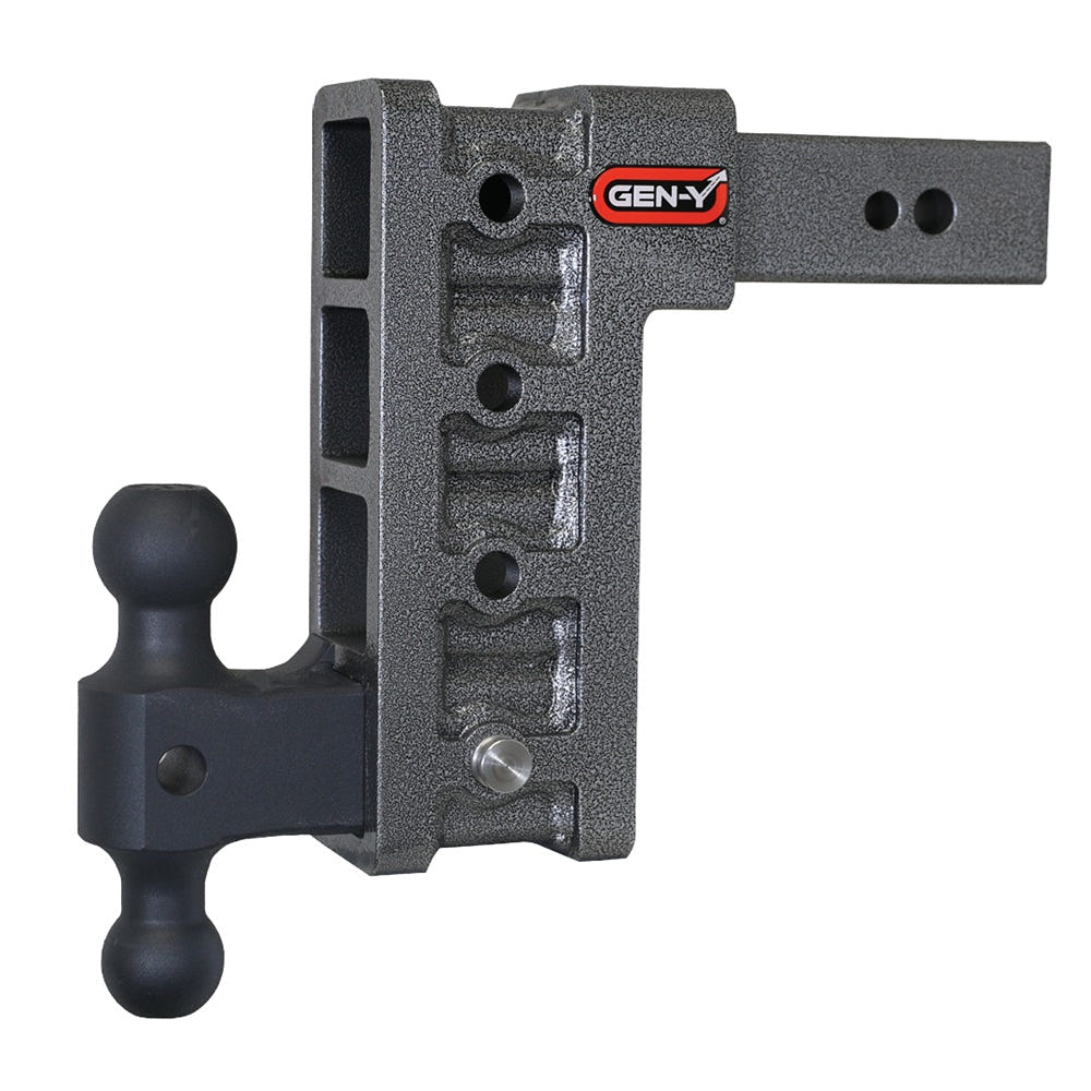 Gen-Y Hitch Mega-Duty 32K Drop Hitch 2.5" Shank With Dual-Ball - 6" and 9" and 12" Drop