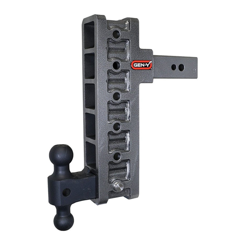 Gen-Y Hitch Mega-Duty 32K Drop Hitch 2.5" Shank With Dual-Ball - 6" and 9" and 12" Offset Drop