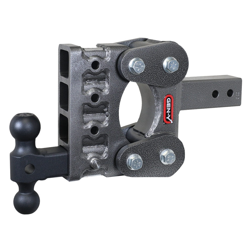 Gen-Y Hitch The Boss 10K Drop Hitch - 2.5" Shank With Dual-Ball - 5" and 7.5" and 10" Drop