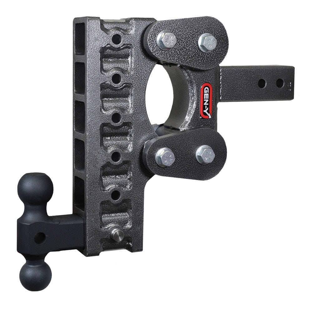 Gen-Y Hitch The Boss 10K Drop Hitch - 2.5" Shank With Dual-Ball - 5" and 7.5" and 10" Drop