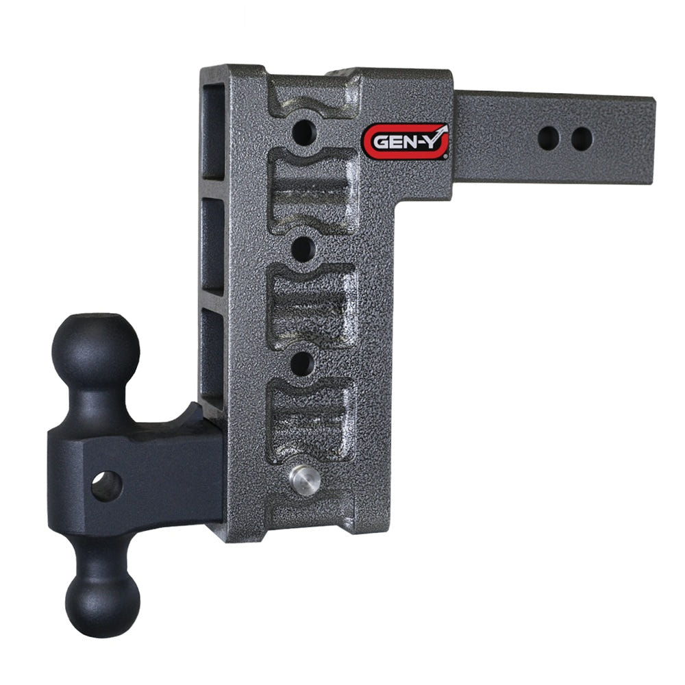 Gen-Y Hitch Mega-Duty Series 21K Drop Hitch 2.5" Shank With Dual-Ball - 6" and 9" and 12" Drop