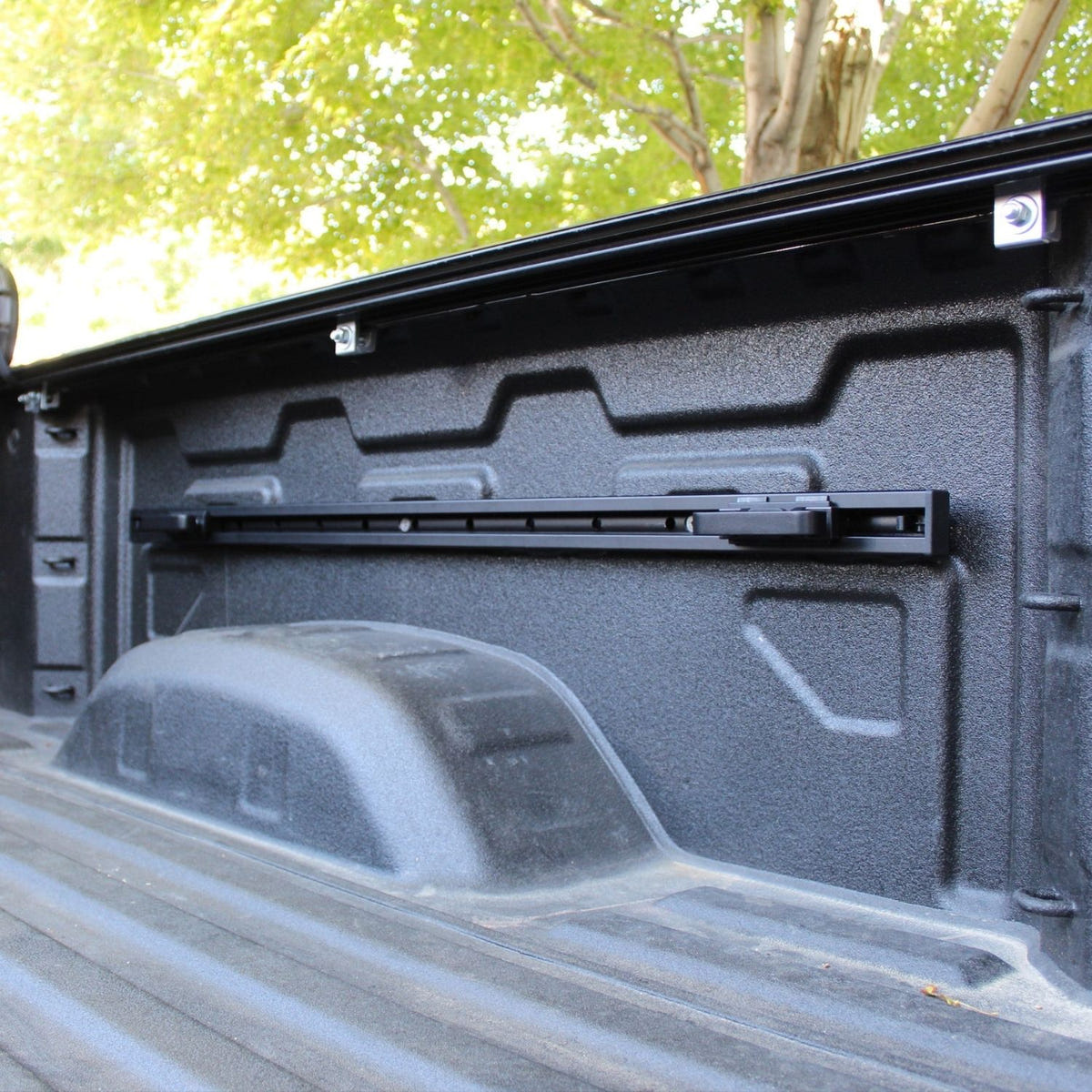 Chevrolet Silverado HD bedside rail system with Slide-N-Lock tie-down cleats